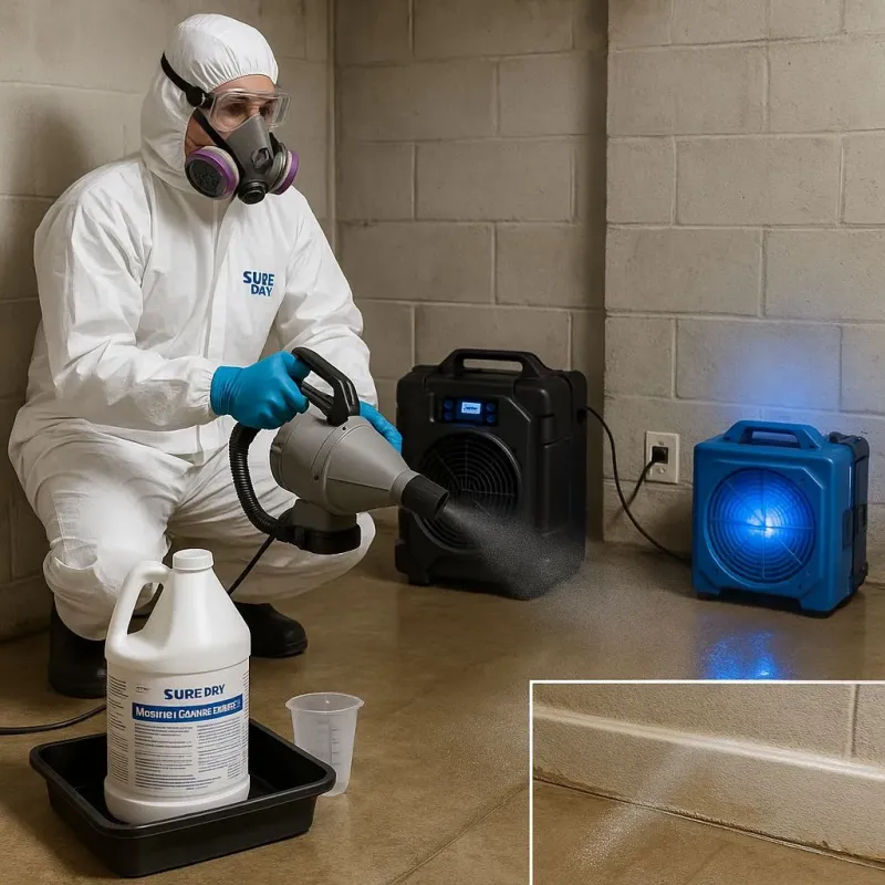 Sanitization and Odor Removal process in Marina, CA